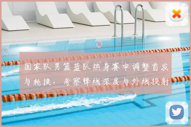 国家队男篮蓝队热身赛中调整首发与轮换，考察锋线深度与外线投射