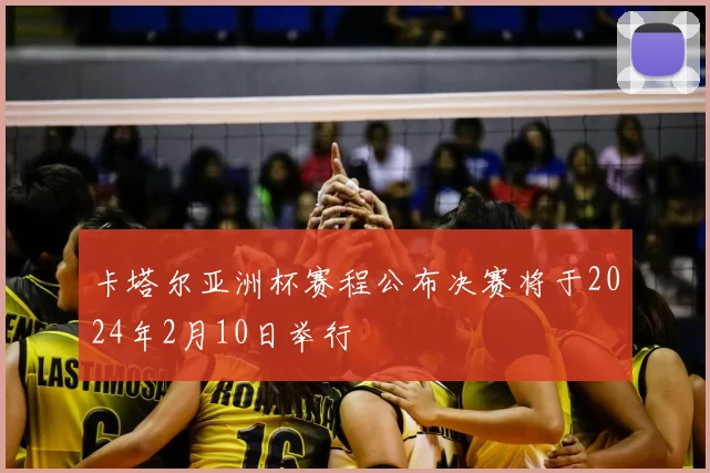 卡塔尔亚洲杯赛程公布决赛将于2024年2月10日举行
