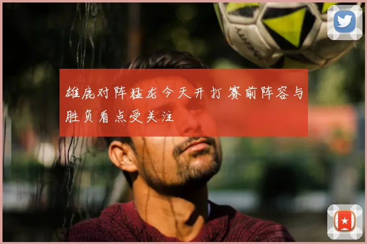 雄鹿对阵猛龙今天开打 赛前阵容与胜负看点受关注